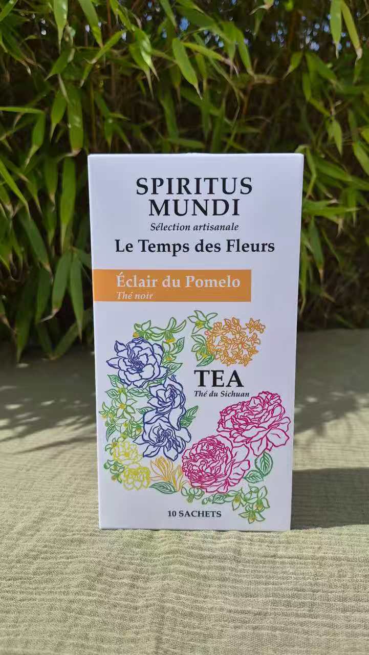 Boîte de dix sachets de thé noir Éclair du Pomelo Spiritus Mundi
