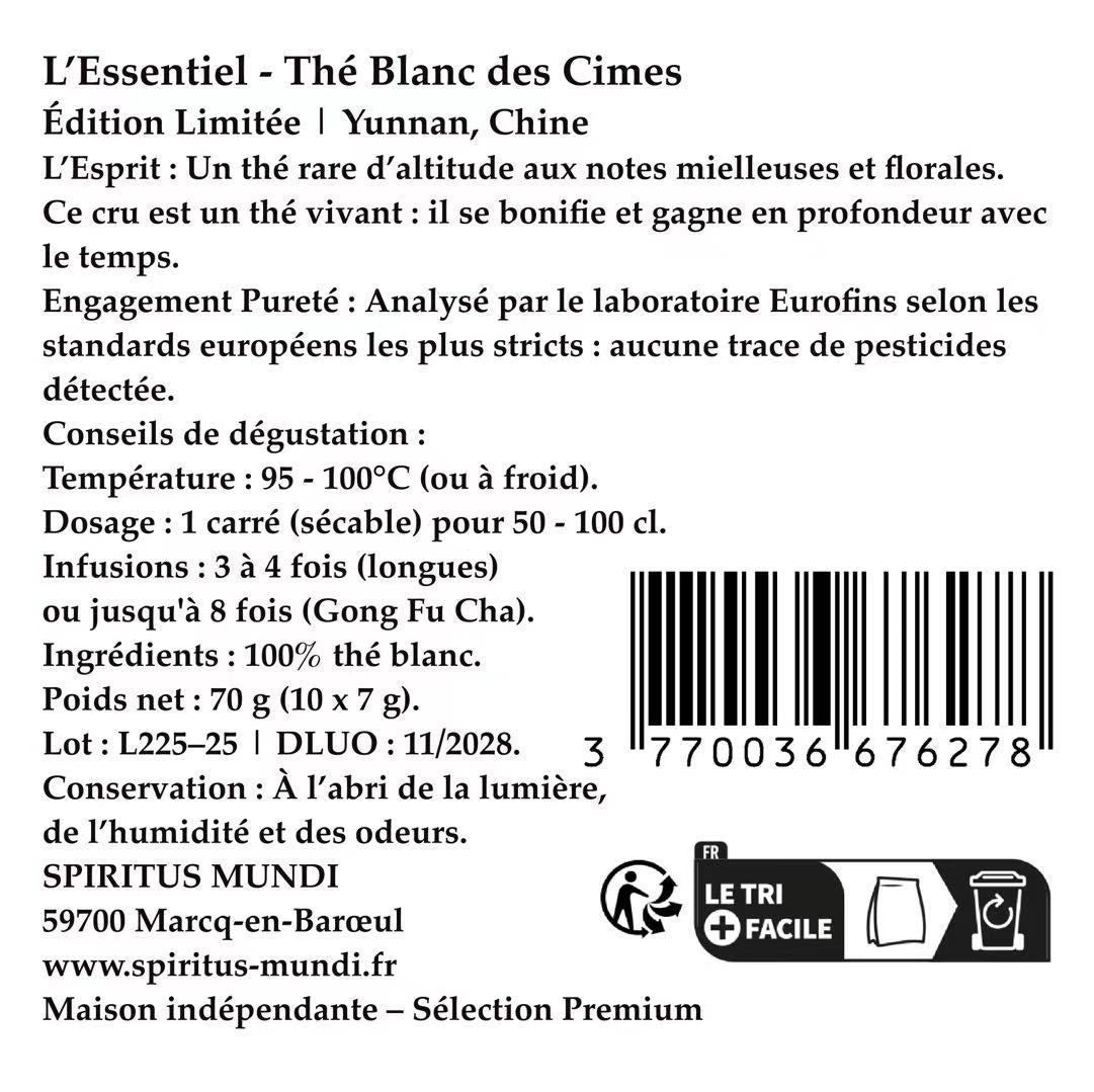 Thé blanc glacé Souffle Blanc en verre
