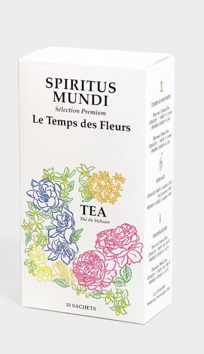 Détail des sachets de thé vert Jardin de Gardénia en fibre de maïs