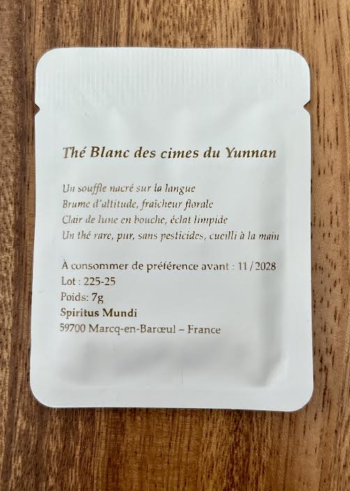 Thé blanc Souffle Blanc infusé en carafe